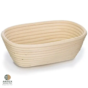 Eco Friendly Rattan Oval for <b>Basket</b> for Dough Rising and Artisan <b>Bread</b> Making Vietnam ARTEX QUANG PHU - Product Image 1
