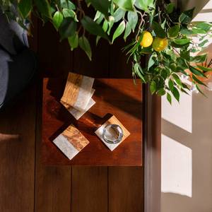 Wooden Rectangle Modern Eco-Friendly Coaster Holder Set Blue <b>Drink</b> Coasters Table Mat <b>Rack</b> for Home Cafe - Product Image 6