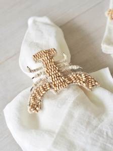 Anillo de Servilleta Bordado Personalizado con Cuentas Coloridas para Decoración de Bodas, Fiestas y Eventos - Product Image 3
