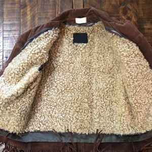 Chaqueta de Cuero con Flecos de Ante, Estilo de Moda Invernal, Chaqueta de Cuero de Ante Personalizada para Mujer con Flecos, del Mejor Fabricante - Product Image 2