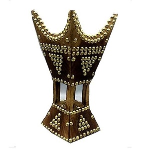 Quemador de incienso árabe tradicional de madera, soporte de incienso antiguo dorado, artículo de regalo de lujo - Product Image 1