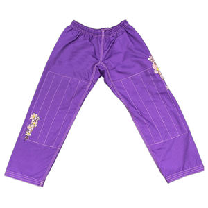 Uniforme de BJJ Morado para Mujer Five B, Kimono con Bordado de Flor de Cerezo, Gi de Artes Marciales Hecho a Mano - Product Image 2