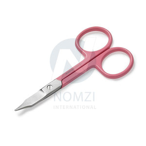Ciseaux de beauté incurvés en acier inoxydable de qualité supérieure pour les soins des sourcils et des cuticules, pour droitiers - Product Image 5