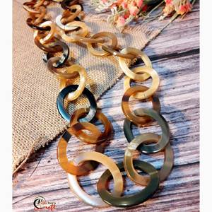 Collar de cuerno hecho a mano para mujer, joyería de moda, superventas - joyería ecológica al por mayor - Product Image 1