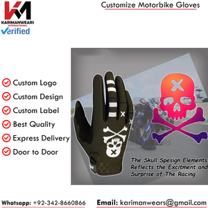 Guantes de Motocross MTB de Alto Rendimiento, Antideslizantes, Resistentes a Impactos en las Palmas y Nudillos, Tejido Transpirable, Dedos Completos - Product Image 4