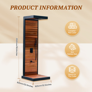 Grifo <span class=keywords><strong>de</strong></span> suelo <span class=keywords><strong>de</strong></span> lujo con textura <span class=keywords><strong>de</strong></span> madera termotratada para terraza, con rociador inferior para cabinas <span class=keywords><strong>de</strong></span> montaña y piscinas exteriores. - Product Image 3