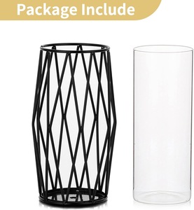 Farol de Hierro Hecho a Mano con Paneles de Vidrio para Decoración Navideña del Hogar, Portavelas de Metal para Jardines, Balcones y Patios - Product Image 1