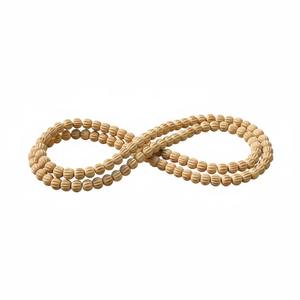 Collier de méditation en bois de santal, perles rondes, marron clair naturel, bijoux spirituels, export en gros chez Sigma Exports - Product Image 2