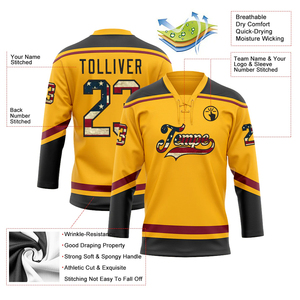 Proveedor de Ropa Deportiva al por Mayor, Jersey de Hockey sobre Hielo, Uniforme de Equipo Personalizado de Fábrica, Jersey de Hockey sobre Hielo Profesional - Product Image 2
