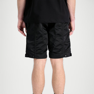 <b>Black</b> Color Men's Summer Casual Solid Nylon <b>Shorts</b> Eco Friendly With Pockets For Sport Workout Gym <b>Beach</b> Use - Product Image 6