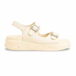 Sandalias formal de tacón beige para mujer PU0374 - Product Image 4