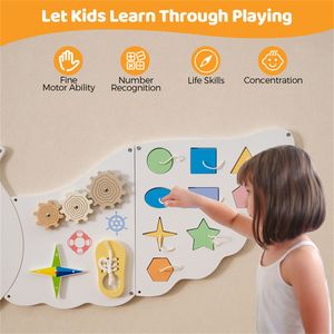 Pannello Attività Montessori 11 in 1 a Tema Gufo, Tavola Sensoriale STEM, Lavagna Magnetica per Bambini dai 3 Anni in Su, Kit Educativi - Product Image 6