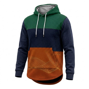 Hoodie de luxe en laine de mouton avec silhouette à longue traîne, vêtement streetwear personnalisé, solutions OEM ODM - Product Image 1
