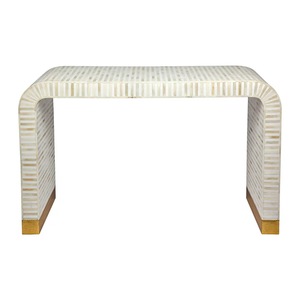 ILAHI's Bone Inlay <b>Table</b> Modern Design Agate Detailing <b>Storage</b> Portable Home Furniture - Product Image 6