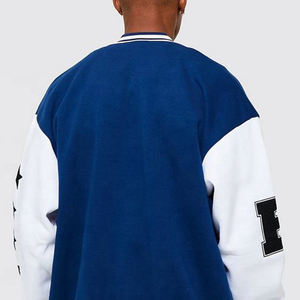 Blouson Bomber d'Hiver Patchwork Brodé Vintage Streetwear Letterman - Product Image 4