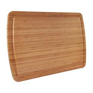 Tabla de cortar de bambú resistente con ranura para jugos, tabla de cortar de madera ecológica para preparar y servir alimentos en la cocina - Product Image 1