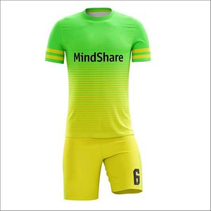 ชุดฟุตบอลคุณภาพสูงแบบครบชุด ผ้าซับเหงื่อแห้งเร็ว ชุดแข่งฟุตบอลแบบซับลิเมชั่น ปรับแต่งชื่อผู้เล่น ชื่อทีม ระดับมืออาชีพ - Product Image 1