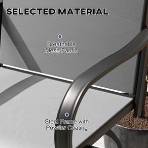 Set di 2 Sgabelli da Bar Moderni Grigi per Esterni, Girevoli a 360° con Caratteristiche Morbide e Robuste per Patio, Seminterrato e Intrattenimento in Cucina - Product Image 6