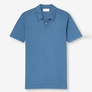 Chemises polo pour hommes en coton biologique 100% avec logo brodé, t-shirt piqué doux d'été, respirant, vêtements décontractés pour garçons - Product Image 3
