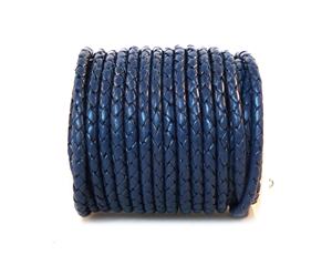 Cordones de cuero trenzado redondo genuino para manualidades DIY y componentes de joyería artesanal para pulsera y collar - Product Image 5