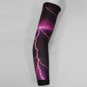 Cycling <b>Arm</b> <b>Sleeves</b> Reversible Star Print Anti-UV Unisex Adult <b>Compression</b> Sports 100% Polyester Heat-Transfer Printed - Product Image 5