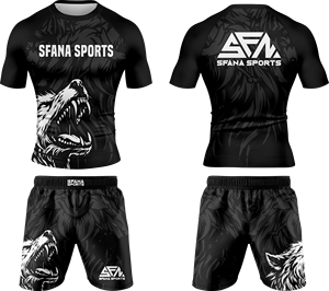 Ensemble Rashguard et Short de Compression Homme Personnalisé Qualité Premium pour Fitness, Gym et Entraînement MMA - Product Image 4