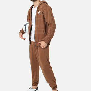 Nouvel ensemble de survêtement homme hiver à capuche, respirant, léger, 100% coton, design 2-en-1, grandes tailles, logo personnalisé, pour usage extérieur - Product Image 3