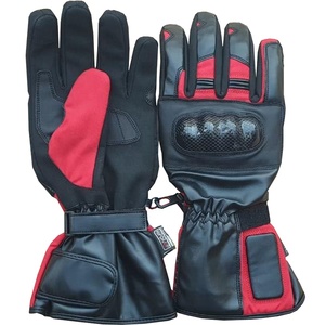 Keven Winter Men's High Quality Custom Logo Waterproof Membrane Insulated Full <b>Finger</b> <b>Bike</b> Warm Gloves Red Color Cheep Price USA - Product Image 3