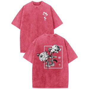 เสื้อยืดโอเวอร์ไซส์ลายกราฟิกผ้าฝ้ายสไตล์สตรีทแวร์สำหรับผู้ชาย ผลิตในปากีสถาน ลวดลายวินเทจแบบฟอกสี - Product Image 1