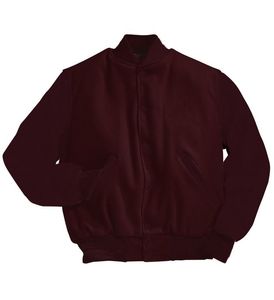 Custom <b>Red</b> Wool Chenille Embroidery Baseball Letterman Collage <b>Waterproof</b> Reversible Thick Unisex Varsity <b>Jacket</b> - Product Image 3