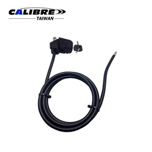 TAIWAN CALIBRE 2000mmL x 8mm Diameter Double-Loop Function Adjustable <b>Cable</b> <b>Lock</b> <b>with</b> Key, <b>cable</b> <b>lock</b> bicycle - Product Image 4