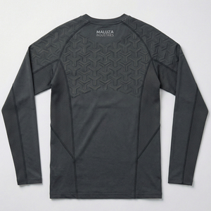 Premium <b>Athletic</b> Plus Size Long Sleeve Workout Compression Top Slim Fit Activewear 100% Cotton Rashguard Compression Shirt - Product Image 3