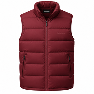 Chaleco de invierno sin mangas con capucha personalizado para hombre, chaleco softshell con estampado, chaleco calefactor de plumón para hombre - Product Image 1