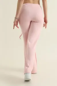 Pantalon cargo décontracté à taille haute avec poches latérales à rabat, pantalon de jogging pour femme, idéal pour l'entraînement et la course à pied - Product Image 3
