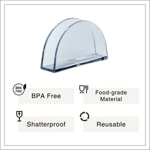 [Holar] Porta Servilletas Verticales de Plástico Transparente Resistente a Impactos, Hechos en Taiwán, para Papel Tisú, Toallas y Menús - Product Image 2
