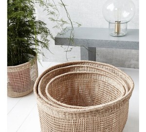 Vietrustic Ninh Binh Factory Direct Eco-Friendly Rustic Seagrass <b>Basket</b> Handmade Home Organizer Collapsible <b>Foldable</b> Storage - Product Image 6