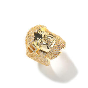 Excellent Quality Luxury Gold Hip Hop Moissanite Diamond <b>Ring</b> <b>for</b> <b>Men</b> Statement Jewelry <b>for</b> Weddings Parties and Events - Product Image 3