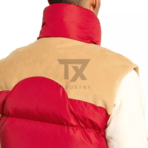 Vente en gros de gilets matelassés sans manches, vestes en duvet respirantes, gilets d'hiver pour hommes, matériau personnalisé pour garçons - Product Image 4