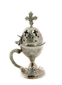 Mélange d'argent et d'or Brûleur d'encens juif Fourniture en gros Porte-parfum de Noël le plus tendance Brûleur à pastille en laiton Offre Spéciale - Product Image 4