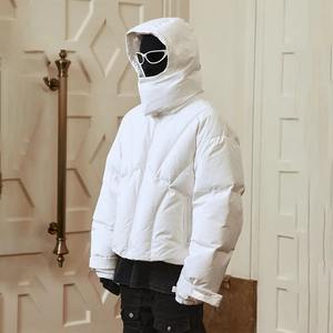 เสื้อแจ็คเก็ตบุหนาคุณภาพสูงแบบกำหนดเองจากผู้ผลิต เสื้อโค้ทกันลมแบบมีสีสันตัดกันสำหรับผู้ชาย เหมาะสำหรับกิจกรรมกลางแจ้ง - Product Image 4