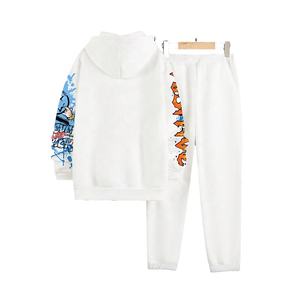 OEM ODM Custom Two-Piece Set Men's Hooded Jogger Running Tracksuit Hot Sale Winter Sportswear Autumn Running Plus Size Washed - Product Image 3