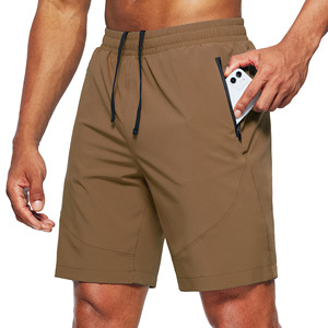 Custom Embroidery <b>Patch</b> logo High Quality Lightweight 100% Polyester Cotton <b>Shorts</b> For <b>Men</b> Side Buttons <b>Men's</b> Joggers Gym <b>Shorts</b> - Product Image 2