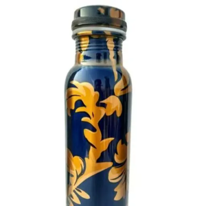 Botella de Agua de Cobre con Juego de 2 Vasos |   Juego de Regalo de Vasos Decorativos de Cobre con Diseño Floral - Product Image 3