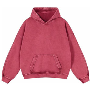 Sudadera con Capucha Personalizada, Estampada, con Bordado 3D, Lavado Ácido, Felpa, 100% Algodón, para Mujer, Estilo Urbano, Invierno, con Logotipo Frontal - Product Image 1