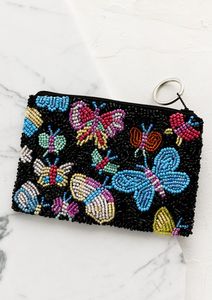 Colorful Beaded Coin Pouch Handmade Ethnic Style <b>Small</b> Wallet for Coins and Cash At Best Price - Product Image 3