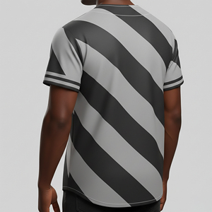 2026 Wholesale Lightweight <b>Sweat</b> Wicking Sportswear Short Baseball Jersey High Quality Breathable Durable 100% Polyester - Product Image 3