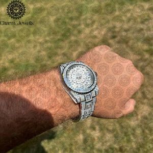 Montre Charm Luxury Vintage Fashion pour homme, boîtier carré en acier inoxydable 40 mm, mouvement mécanique analogique, chronographe, date automatique, 10 aiguilles - Product Image 5