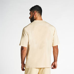 T-shirt surdimensionné pour homme en coton 100% - Coupe classique - Style streetwear décontracté - Écologique - Respirant - Uni - Product Image 4