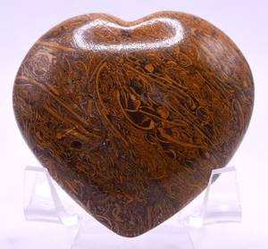 Piedra preciosa de corazón hinchada tallada a mano en forma de corazón de cristal para joyería, cristales de piedras preciosas naturales de regalo - Product Image 1