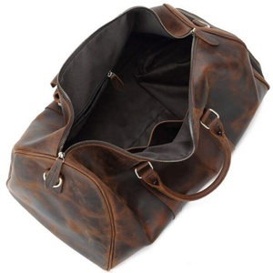 Sac de voyage week-end en cuir personnalisé multi-usages avec logo, sac de sport avec fermeture éclair en polyester, sacs de voyage en cuir à bas prix - Product Image 3